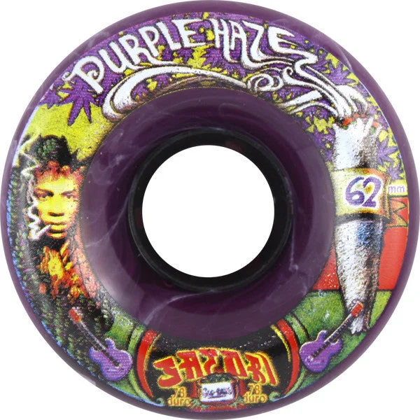 Satori Goo Ball Purple Haze 62mm 78a Clear Purple Skateboard Wheels (Set of 4)