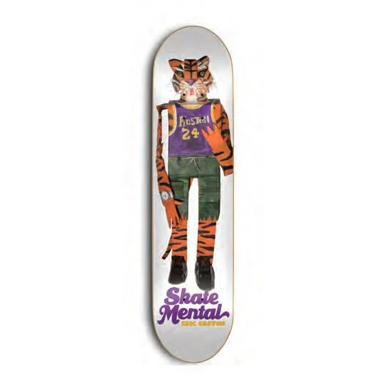 Skate Mental Koston Tiger White Skateboard Deck - 8.375"