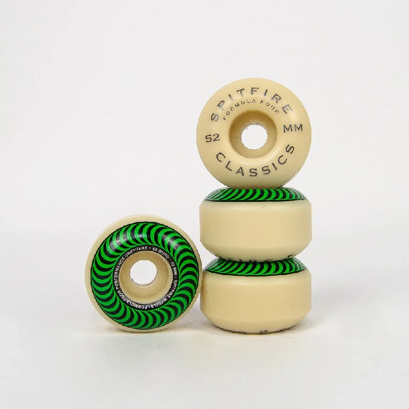 Spitfire - 52mm (99a) Formula Four Classics Skateboard Wheels (Green)