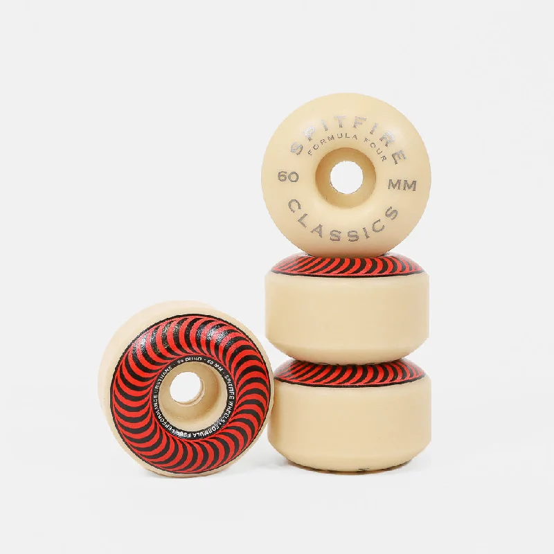 Spitfire - 60mm (99a) Formula Four Classic Skateboard Wheels - Red / Bronze