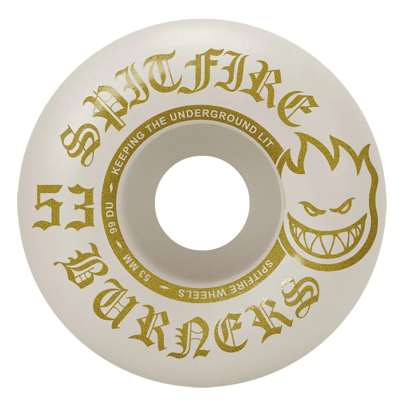 Spitfire 99du Burner White / Gold 53MM