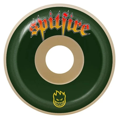 Spitfire Formula Four Conical Full Skateboard Wheels Natural Venom Script 99DU 53mm