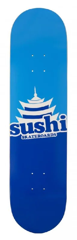 Sushi Pagoda Logo Blue Skateboard Deck - 8.0"