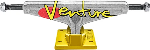 Venture Hi 92 Fullbleed Polished/Yellow Skateboard Trucks