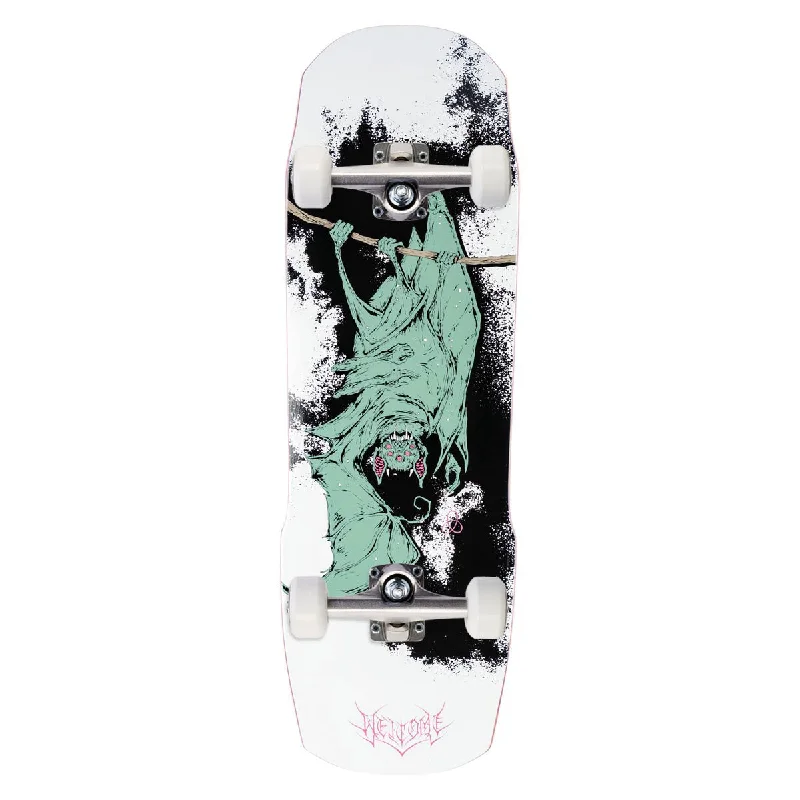 Welcome Infinitley Batty On A Totem 2.0 Skateboard Complete - White/Black - 9.75"