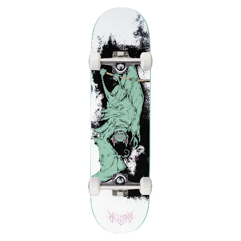 Welcome Infinitley Batty Skateboard Complete - White/Black - 8.50"