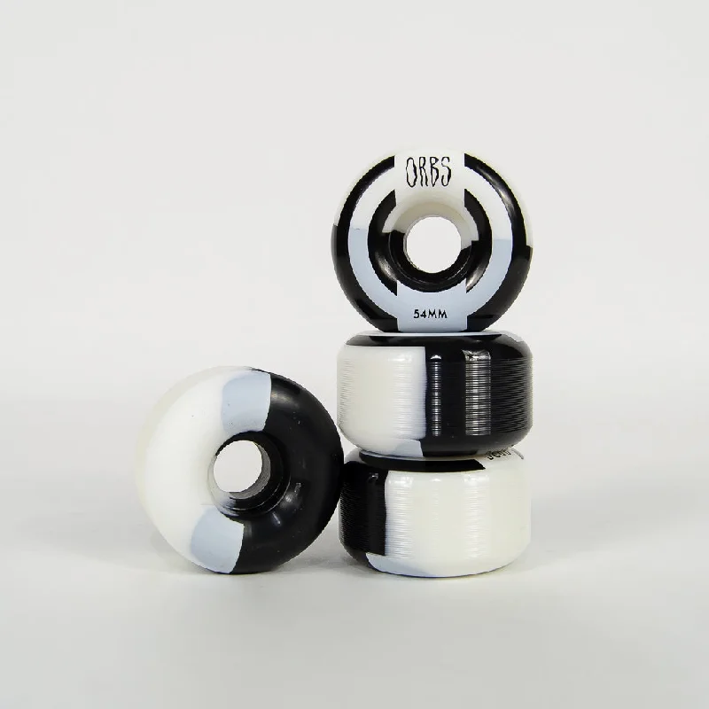 Welcome Skateboards - 54mm (99a) Orbs Apparitions Splits Wheels - Black / White