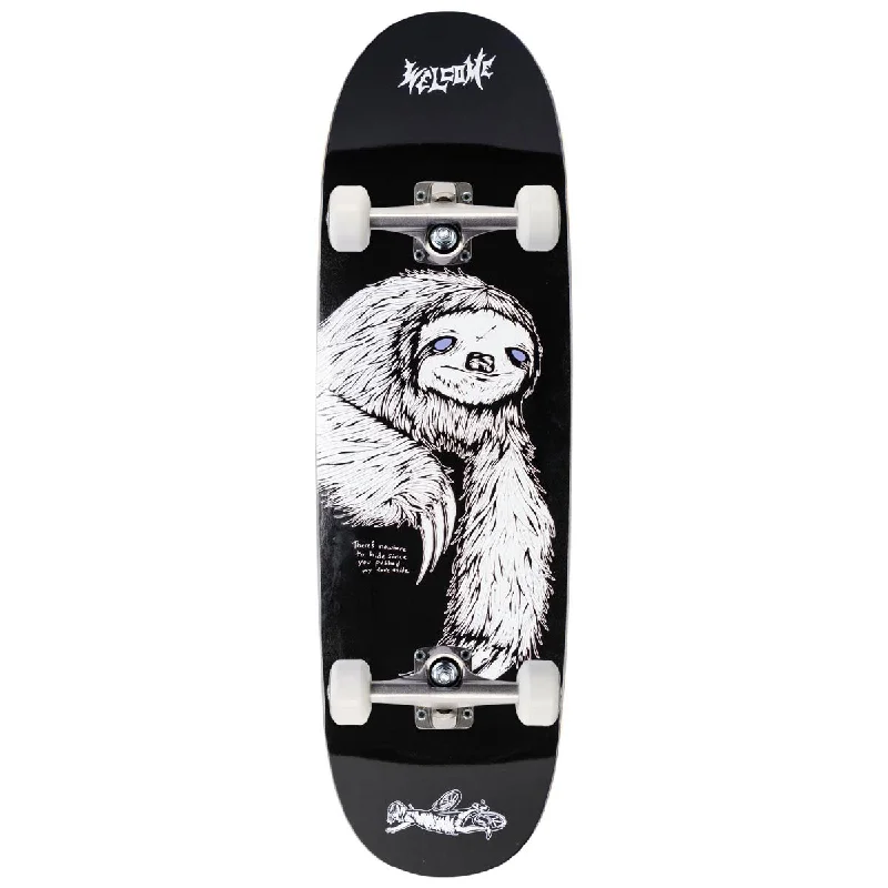 Welcome Sloth On A Boline 2.0 Skateboard Complete - Black/White - 9.50"