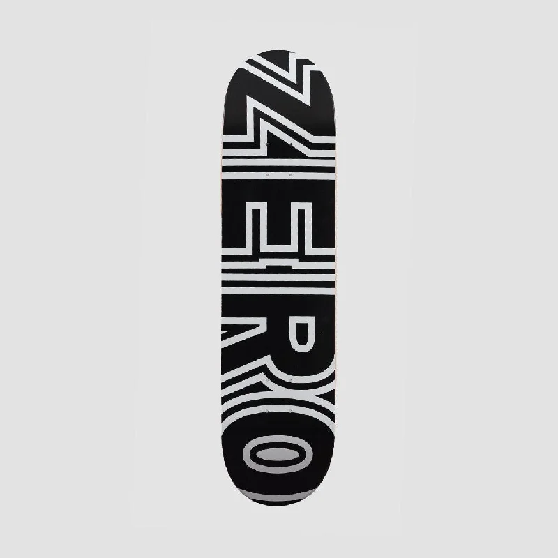 Zero Bold Skateboard Deck Black/White - 8.5"