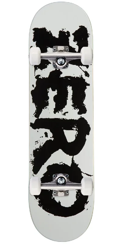 Zero Misled Font Skateboard Complete - White - 8.25"