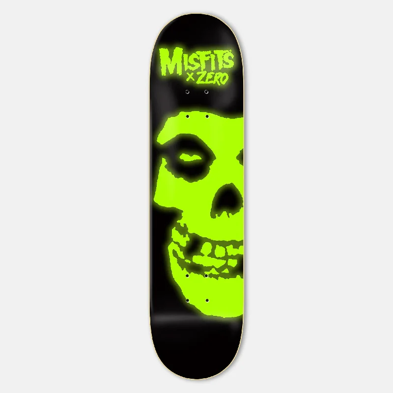 Zero Skateboards - 8.25" Misfits Fiend Skull GITD Deck